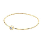 Pulseira Ajustável de Moissanite Redonda em Prata 925 Certificada