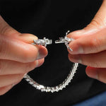 Pulseira Riviera Marquise Cut 0.5ct em Moissanite Cor D VVS1 Certificada em Prata 925 com Banho de Ouro 18K — Monlí