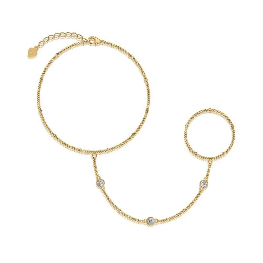 Pulseira de Moissanite 3mm em Prata 925, Moissanite Cor D VVS1 Certificada — Monlí