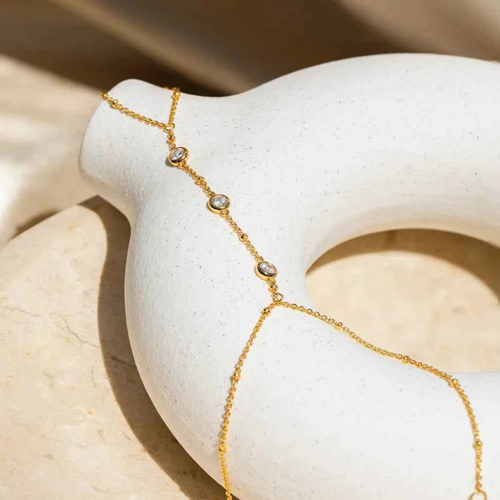 Pulseira de Moissanite 3mm em Prata 925, Moissanite Cor D VVS1 Certificada — Monlí