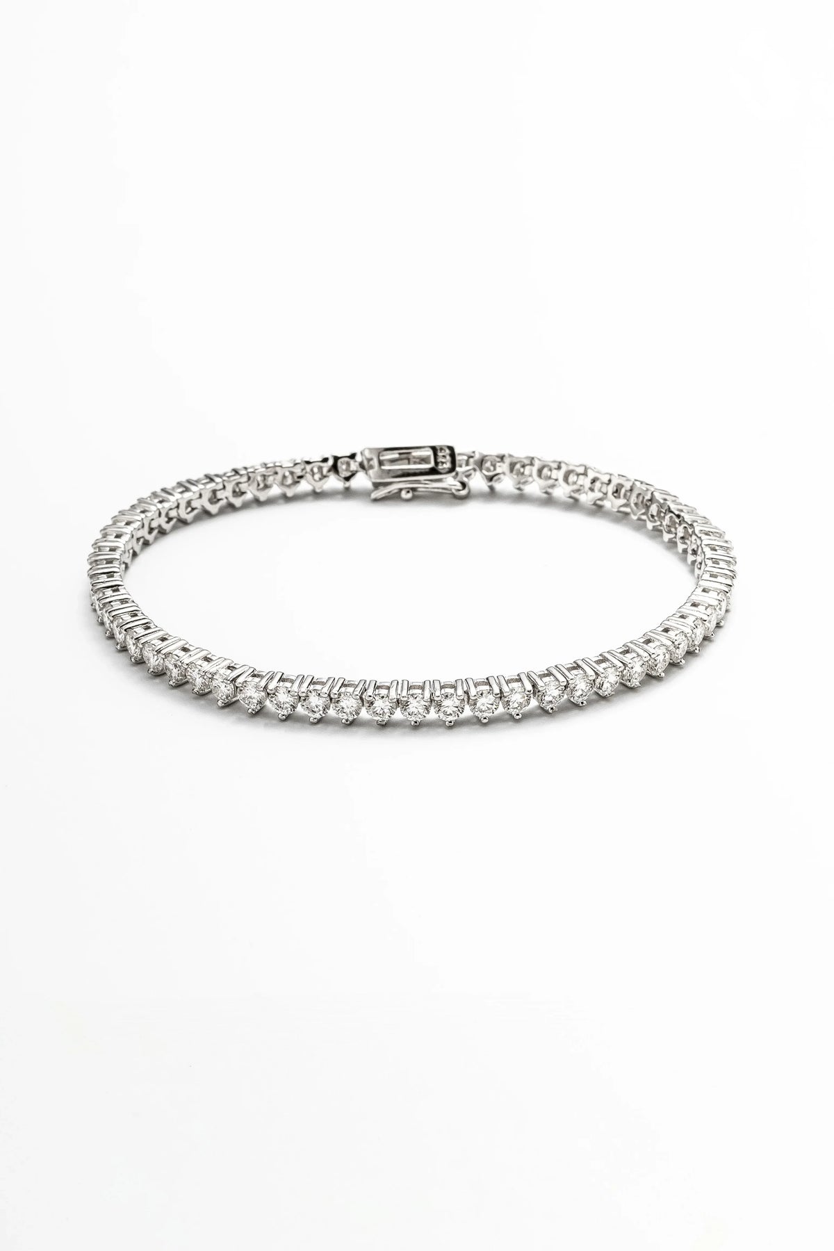Conjunto Cravejado Moissanite 4 Quilates em Prata 925 com Ródio - Monlí