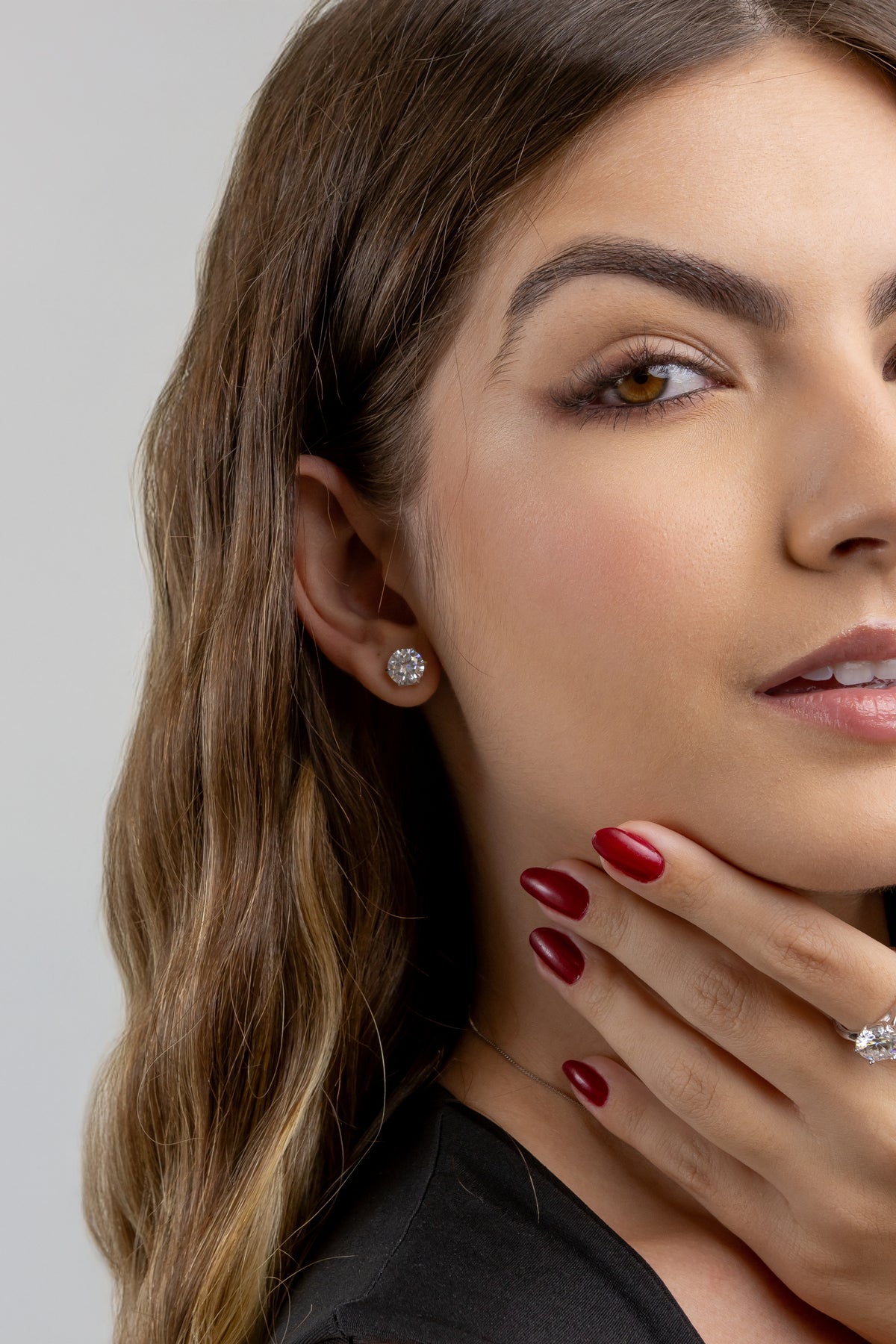 Conjunto 6 Garras Moissanite 6 Quilates em Prata 926 com Ródio - Monlí